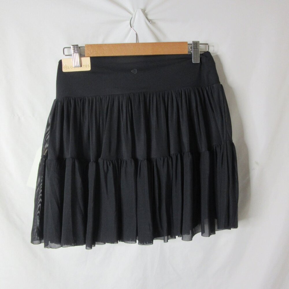 Blogilates Ballerina Skort Active Skirt Shorts Flare Swirl Jet Black Size XL NWT - Picture 10 of 10